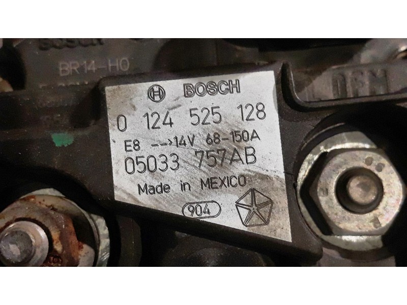 Recambio de alternador para dodge caliber  | 0.06 - ...  | 0.06 - ... referencia OEM IAM 0124525128 05033757AB 