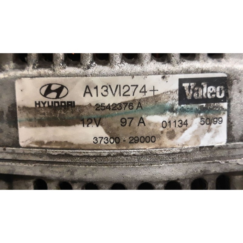 Recambio de alternador para hyundai lantra berlina (rd)  | 0.99 - 0.00  | 0.99 - 0.00 referencia OEM IAM A13VI274 3730029000 