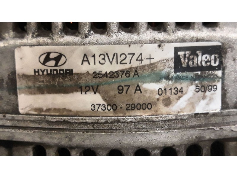 Recambio de alternador para hyundai lantra berlina (rd)  | 0.99 - 0.00  | 0.99 - 0.00 referencia OEM IAM A13VI274 3730029000 