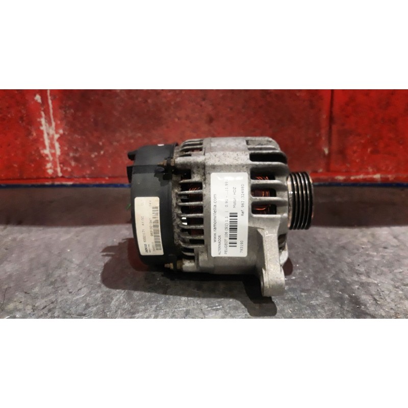 Recambio de alternador para peugeot 106 (s1) 1.1 | 0.91 - ... 1.1 | 0.91 - ... referencia OEM IAM 9631324980 63321671 