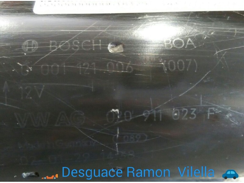 Recambio de motor arranque para audi a3 (8l) 1.6 attraction | 04.00 - 12.03 1.6 attraction | 04.00 - 12.03 referencia OEM IAM 00