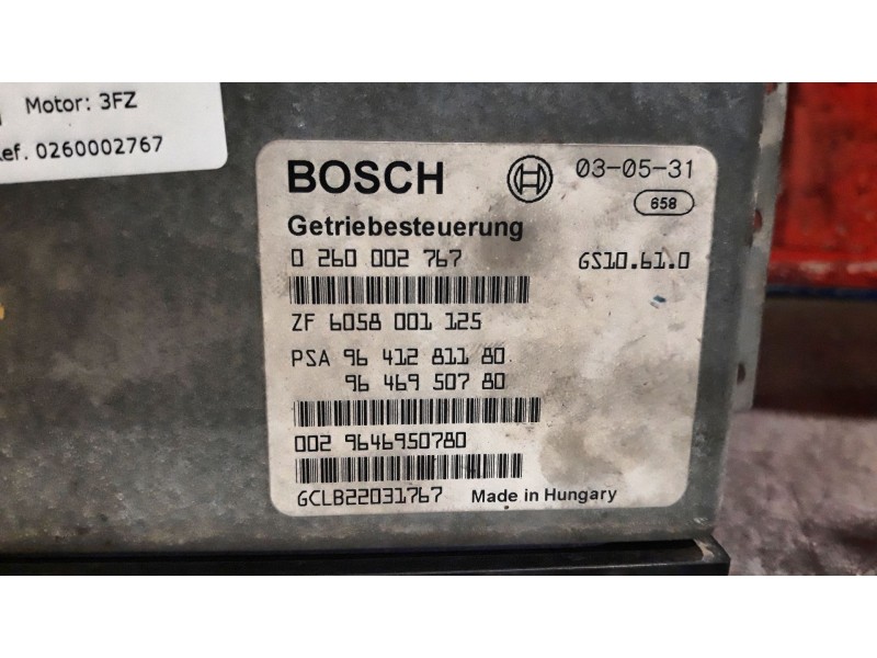 Recambio de centralita cambio automatico para peugeot 607 (s1) básico | 12.00 - 12.04 básico | 12.00 - 12.04 referencia OEM IAM 