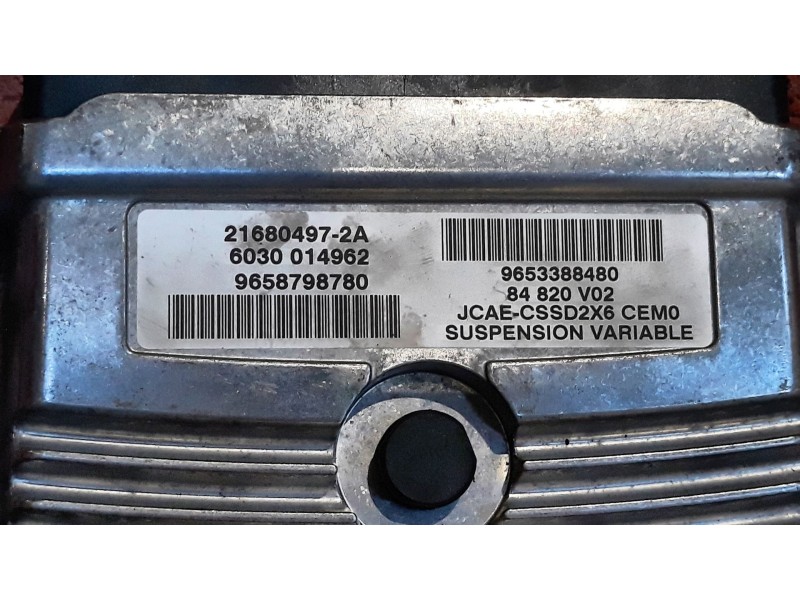 Recambio de centralita suspension para peugeot 407 coupe  | 0.05 - ...  | 0.05 - ... referencia OEM IAM 9658798780   Recambio de centralita suspension para peugeot 407 coupe  | 0.05 - ...  | 0.05 - ... referencia OEM IAM 9658798780