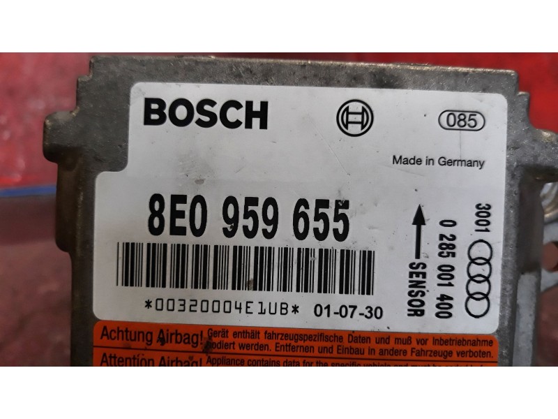 Recambio de centralita airbag para audi a4 berlina (8e) 2.0 | 12.00 - 12.04 2.0 | 12.00 - 12.04 referencia OEM IAM 8E0959655 028