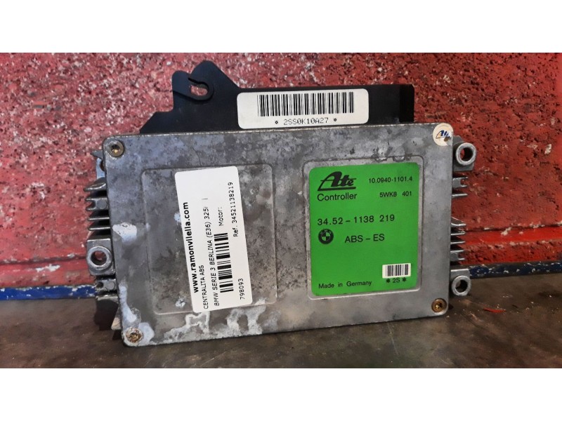 Recambio de centralita abs para bmw serie 3 berlina (e36) 325i | 01.91 - ... 325i | 01.91 - ... referencia OEM IAM 34521138219  