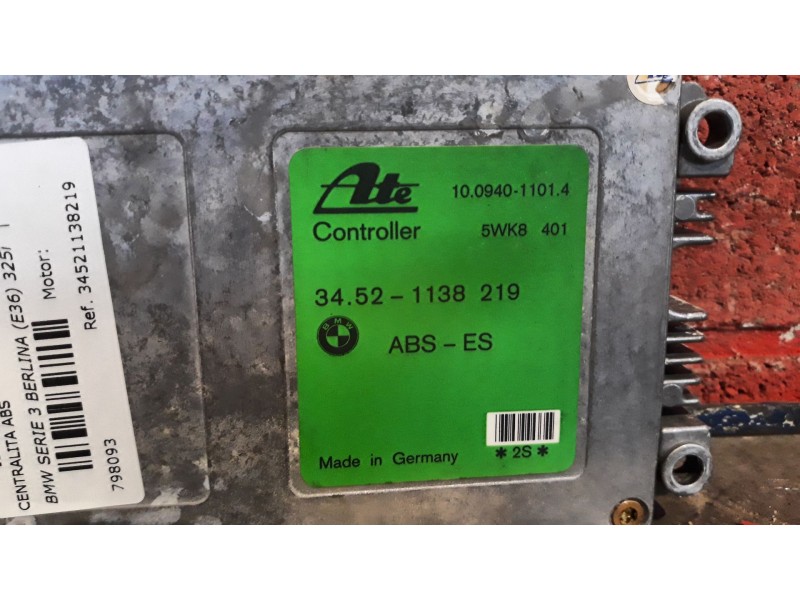 Recambio de centralita abs para bmw serie 3 berlina (e36) 325i | 01.91 - ... 325i | 01.91 - ... referencia OEM IAM 34521138219  