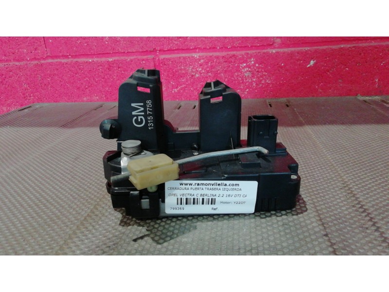 Recambio de cerradura puerta trasera izquierda para opel vectra c berlina 2.2 16v dti cat (y 22 dtr / l50) | 0.02 - 0.05 2.2 16v