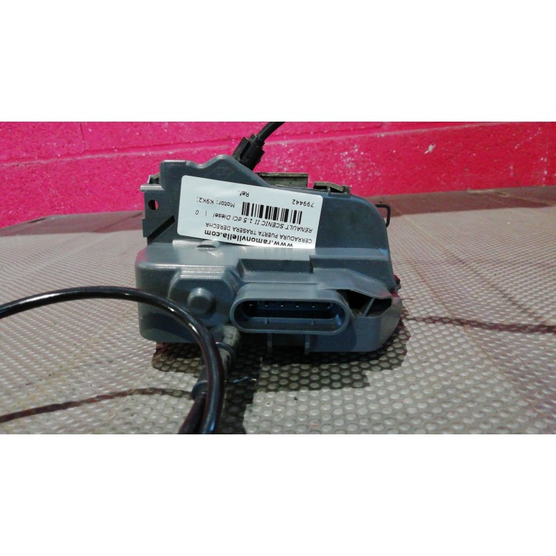 Recambio de cerradura puerta trasera derecha para renault scenic ii 1.5 dci diesel | 0.03 - 0.09 1.5 dci diesel | 0.03 - 0.09 re