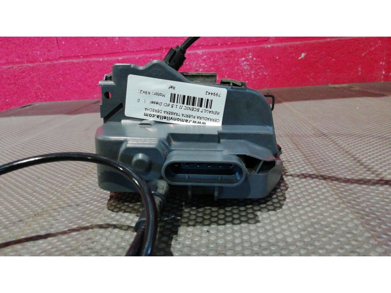 Recambio de cerradura puerta trasera derecha para renault scenic ii 1.5 dci diesel | 0.03 - 0.09 1.5 dci diesel | 0.03 - 0.09 re