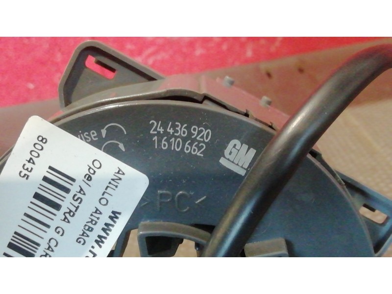Recambio de anillo airbag para opel astra g caravan 2.0 dti referencia OEM IAM 24436920   Recambio de anillo airbag para opel astra g caravan 2.0 dti referencia OEM IAM 24436920