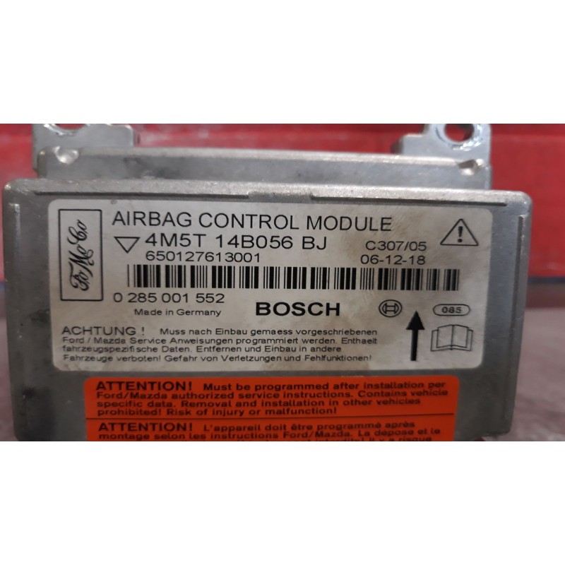 Recambio de centralita airbag para ford focus 1.8 tdci titanium referencia OEM IAM 4M5T14B056BJ 0285001552 