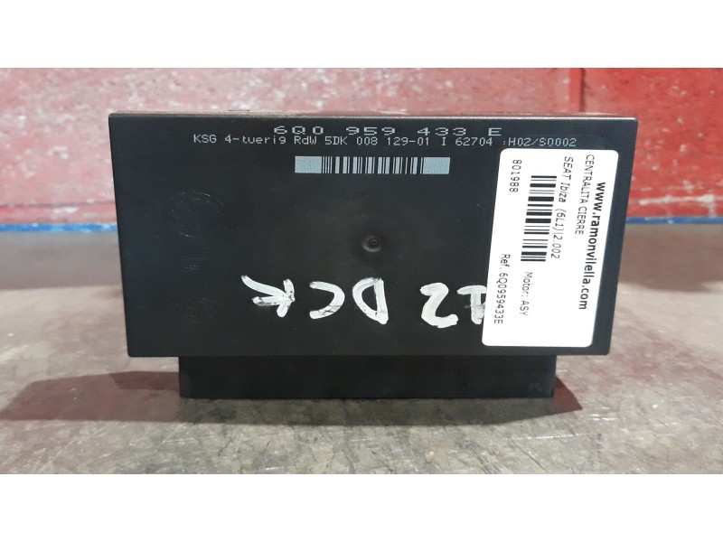 Recambio de centralita cierre para seat ibiza (6l1) 1.9 sdi referencia OEM IAM 6Q0959433E  