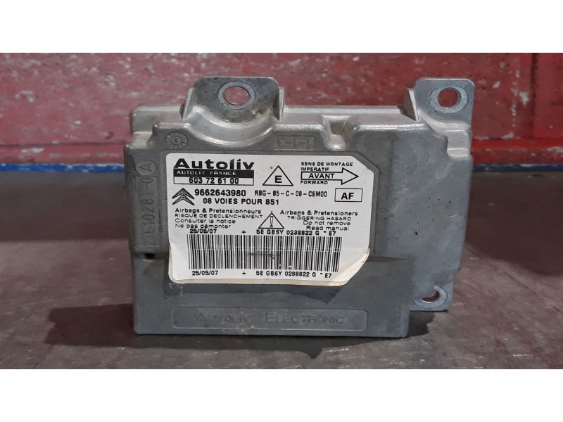 Recambio de centralita airbag para citroen c4 berlina collection | 06.04 - 12.08 collection | 06.04 - 12.08 referencia OEM IAM 9