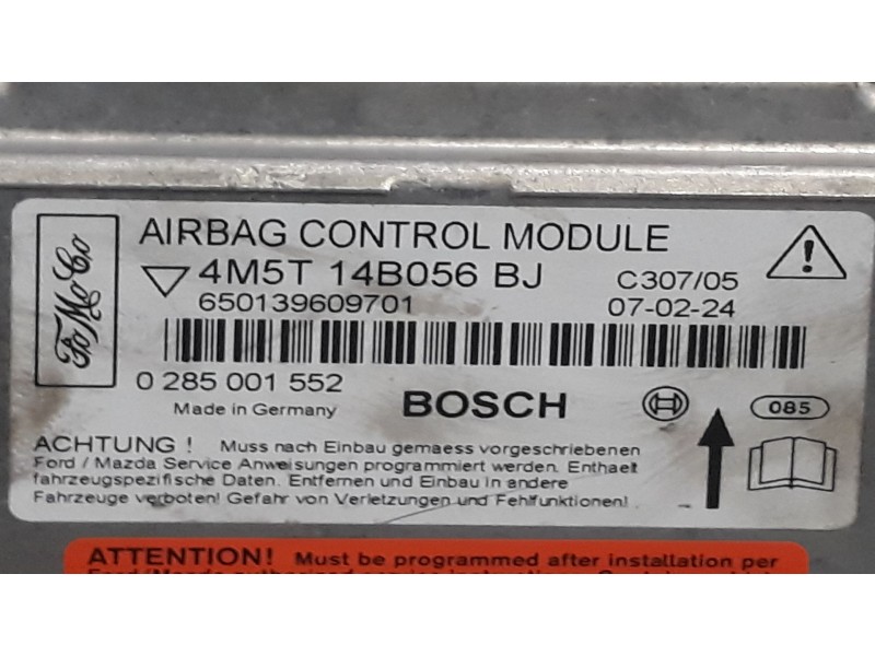 Recambio de centralita airbag para ford focus berlina (cap)  | 0.04 - 0.07 focus berlina (cap)  | 0.04 - 0.07 referencia OEM IAM