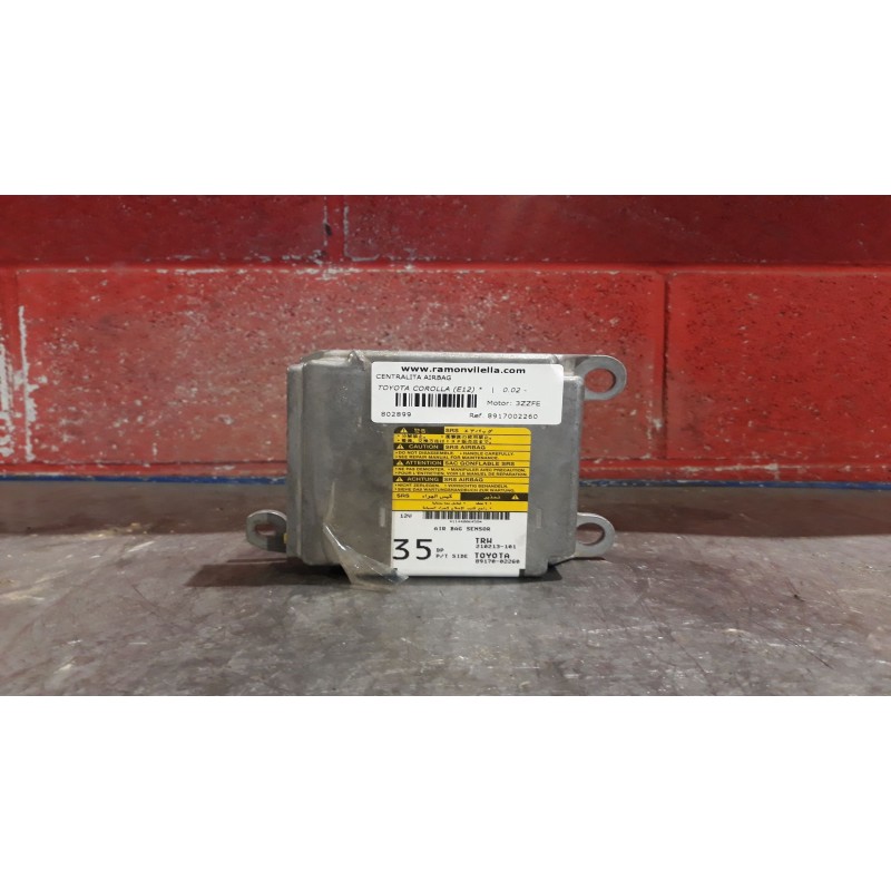 Recambio de centralita airbag para toyota corolla (e12)  | 0.02 - 0.07  | 0.02 - 0.07 referencia OEM IAM 8917002260  