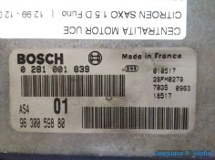 Recambio de centralita motor uce para citroen saxo 1.5 d furio | 12.99 - 12.03 1.5 d furio | 12.99 - 12.03 referencia OEM IAM 02 2