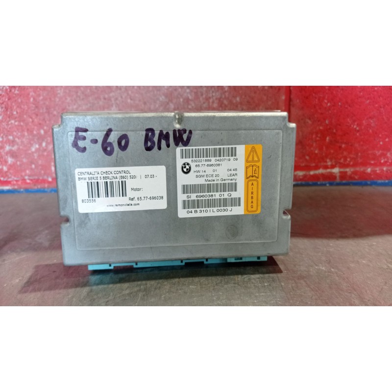 Recambio de centralita check control para bmw serie 5 berlina (e60) 520i | 07.03 - 12.05 520i | 07.03 - 12.05 referencia OEM IAM