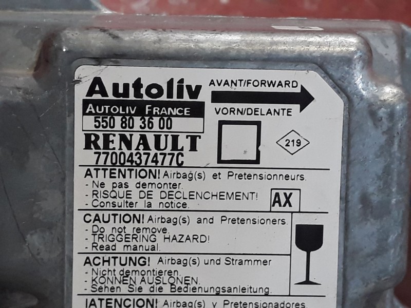 Recambio de centralita airbag para renault megane i fase 2 classic (la..) 1.9 dti rt | 03.99 - ... 1.9 dti rt | 03.99 - ... refe