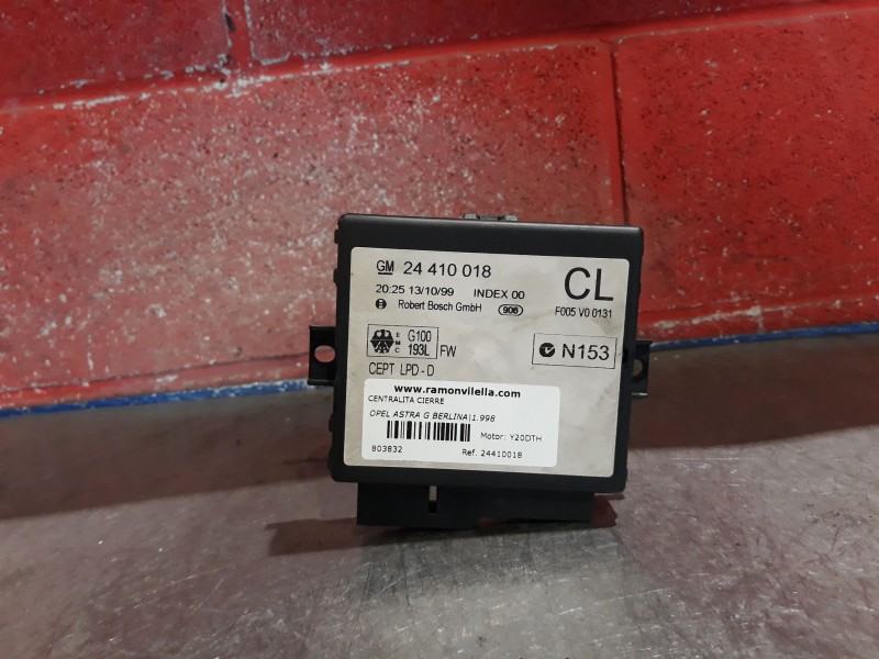 Recambio de centralita cierre para opel astra g berlina comfort referencia OEM IAM 24410018  