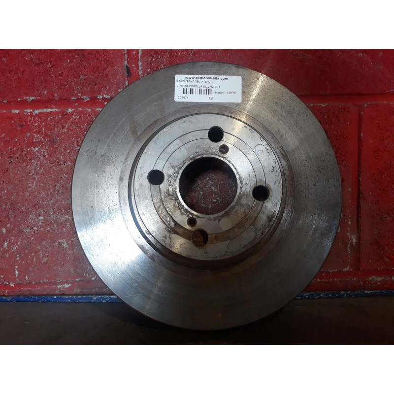Recambio de disco freno delantero para toyota corolla (e12) 2.0 turbodiesel cat referencia OEM IAM   