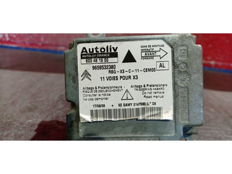 Recambio de centralita airbag para citroen c5 berlina 2.0 hdi cat (rhr / dw10bted4) referencia OEM IAM 603481900 9659532380 