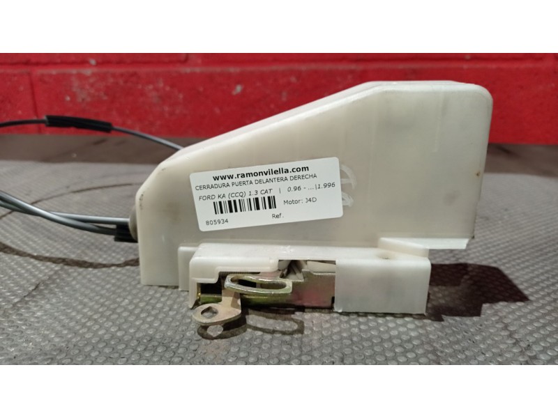 Recambio de cerradura puerta delantera derecha para ford ka (ccq) 1.3 cat | 0.96 - ... 1.3 cat | 0.96 - ... referencia OEM IAM  