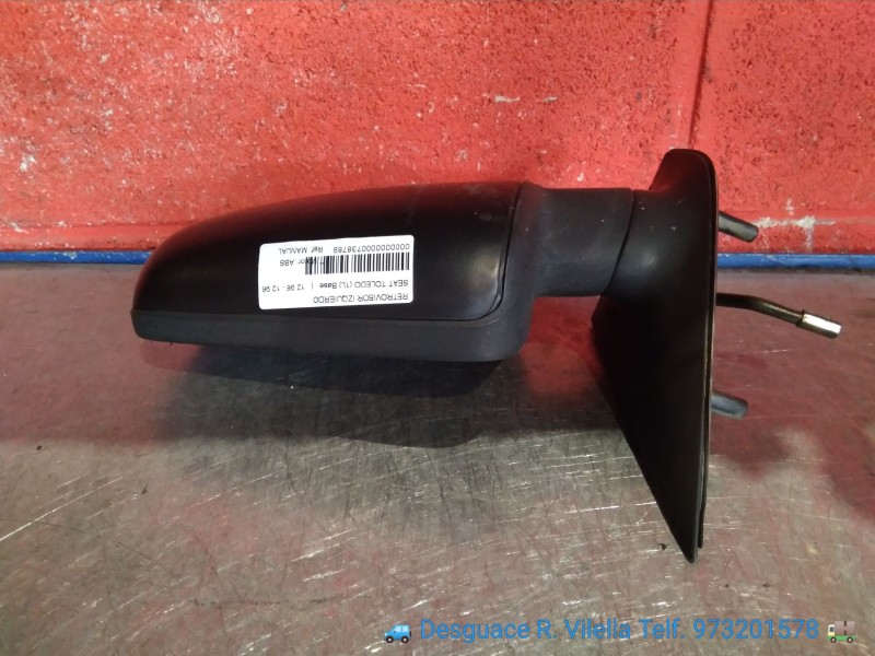 Recambio de retrovisor izquierdo para seat toledo (1l) base | 12.96 - 12.96 base | 12.96 - 12.96 referencia OEM IAM MANUAL  