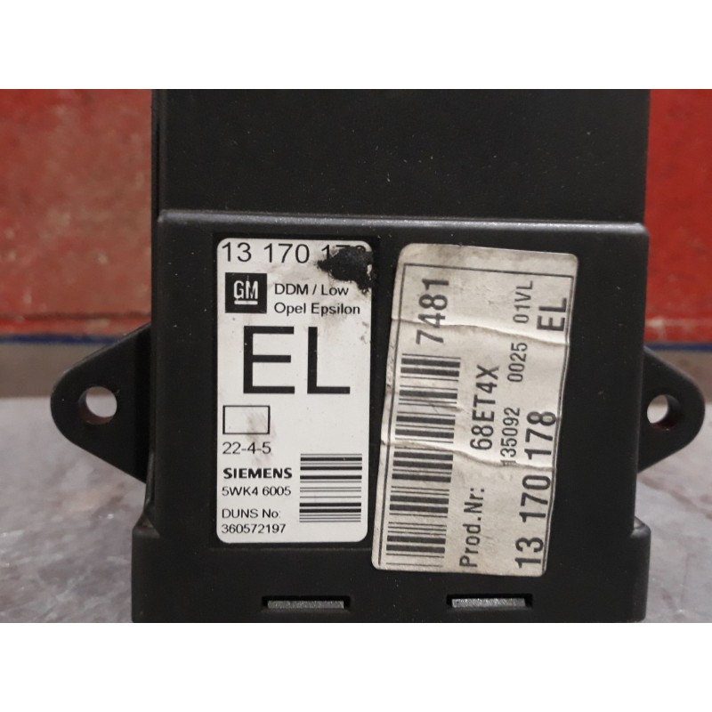 Recambio de centralita cierre para opel vectra c berlina  | 0.02 - 0.05  | 0.02 - 0.05 referencia OEM IAM 5WK46005 13 170 178 