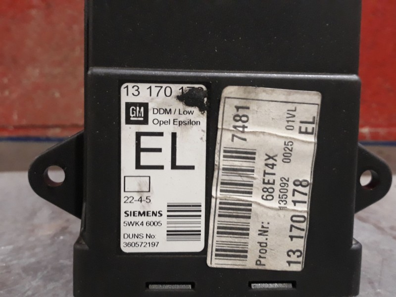 Recambio de centralita cierre para opel vectra c berlina  | 0.02 - 0.05  | 0.02 - 0.05 referencia OEM IAM 5WK46005 13 170 178 