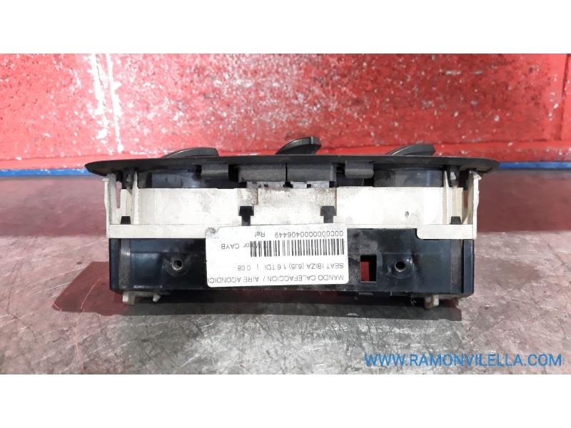 Recambio de mando calefaccion / aire acondicionado para seat ibiza (6j5) 1.6 tdi | 0.08 - ... 1.6 tdi | 0.08 - ... referencia OE