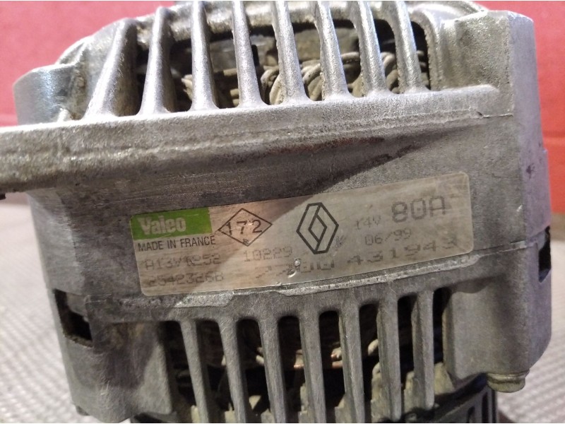 Recambio de alternador para renault megane i fase 2 classic (la..) 1.9 dci diesel cat referencia OEM IAM A13VI252  