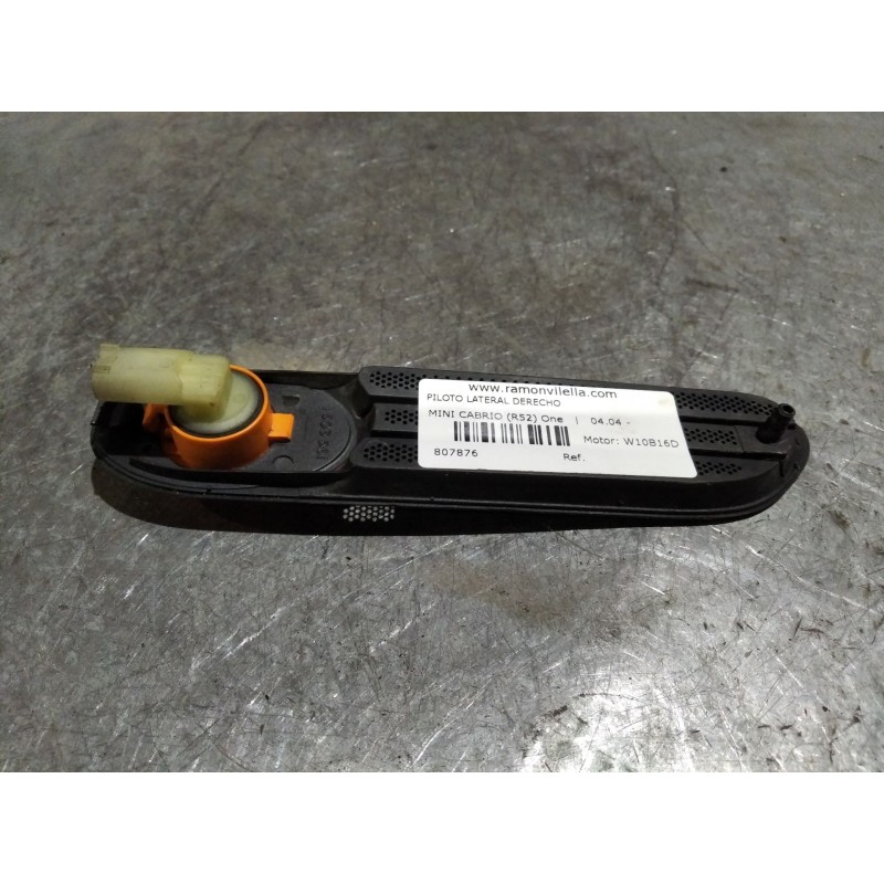 Recambio de piloto lateral derecho para mini cabrio (r52) one | 04.04 - 12.09 one | 04.04 - 12.09 referencia OEM IAM 1503561  