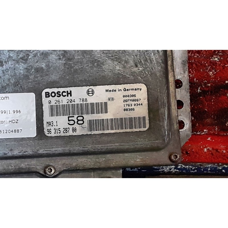 Recambio de centralita motor uce para citroen saxo  | 0.99 - 0.03  | 0.99 - 0.03 referencia OEM IAM 0261204887  