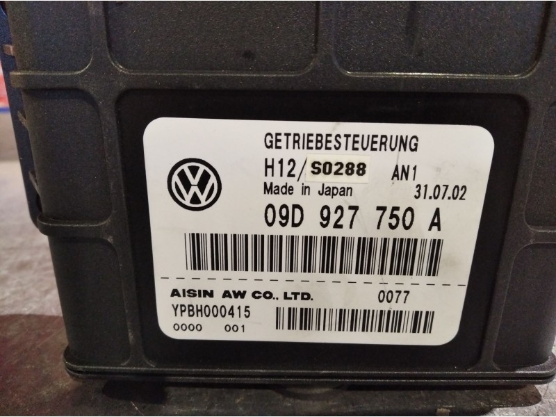 Recambio de centralita cambio automatico para volkswagen touareg (7la)  | 0.02 - 0.07  | 0.02 - 0.07 referencia OEM IAM 09D92775