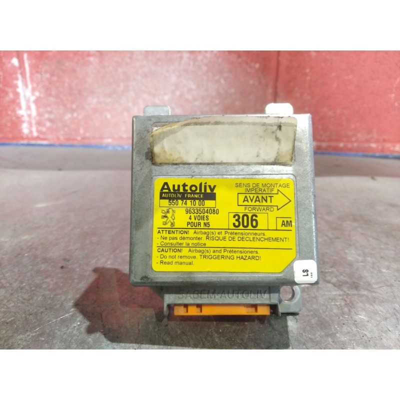 Recambio de centralita airbag para peugeot 306 berlina 3/4/5 puertas (s2) boulebard | 12.97 - 12.99 boulebard | 12.97 - 12.99 re