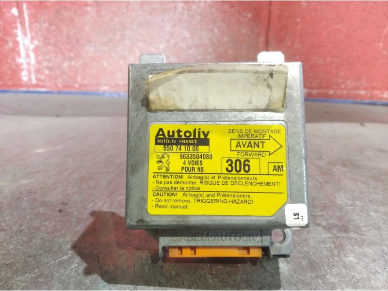 Recambio de centralita airbag para peugeot 306 berlina 3/4/5 puertas (s2) boulebard | 12.97 - 12.99 boulebard | 12.97 - 12.99 re