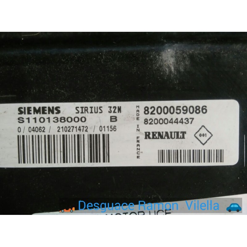 Recambio de centralita motor uce para renault megane i fase 2 berlina (ba0) 1.6 16 v rt (ba04) | 0.99 - ... 1.6 16 v rt (ba04) |