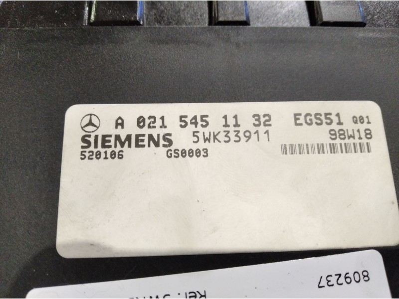 Recambio de centralita cambio automatico para mercedes clase e (w210) berlina diesel 3.0 turbodiesel cat referencia OEM IAM 5WK3