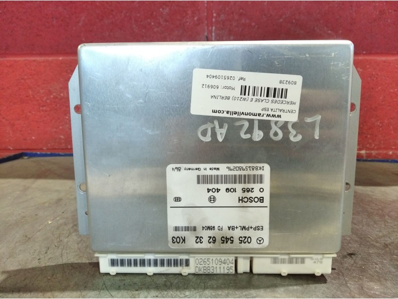 Recambio de centralita esp para mercedes clase e (w210) berlina diesel 3.0 turbodiesel cat referencia OEM IAM 0265109404 0255456